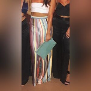Lovers + Friends Stripe Wide-Leg Pants